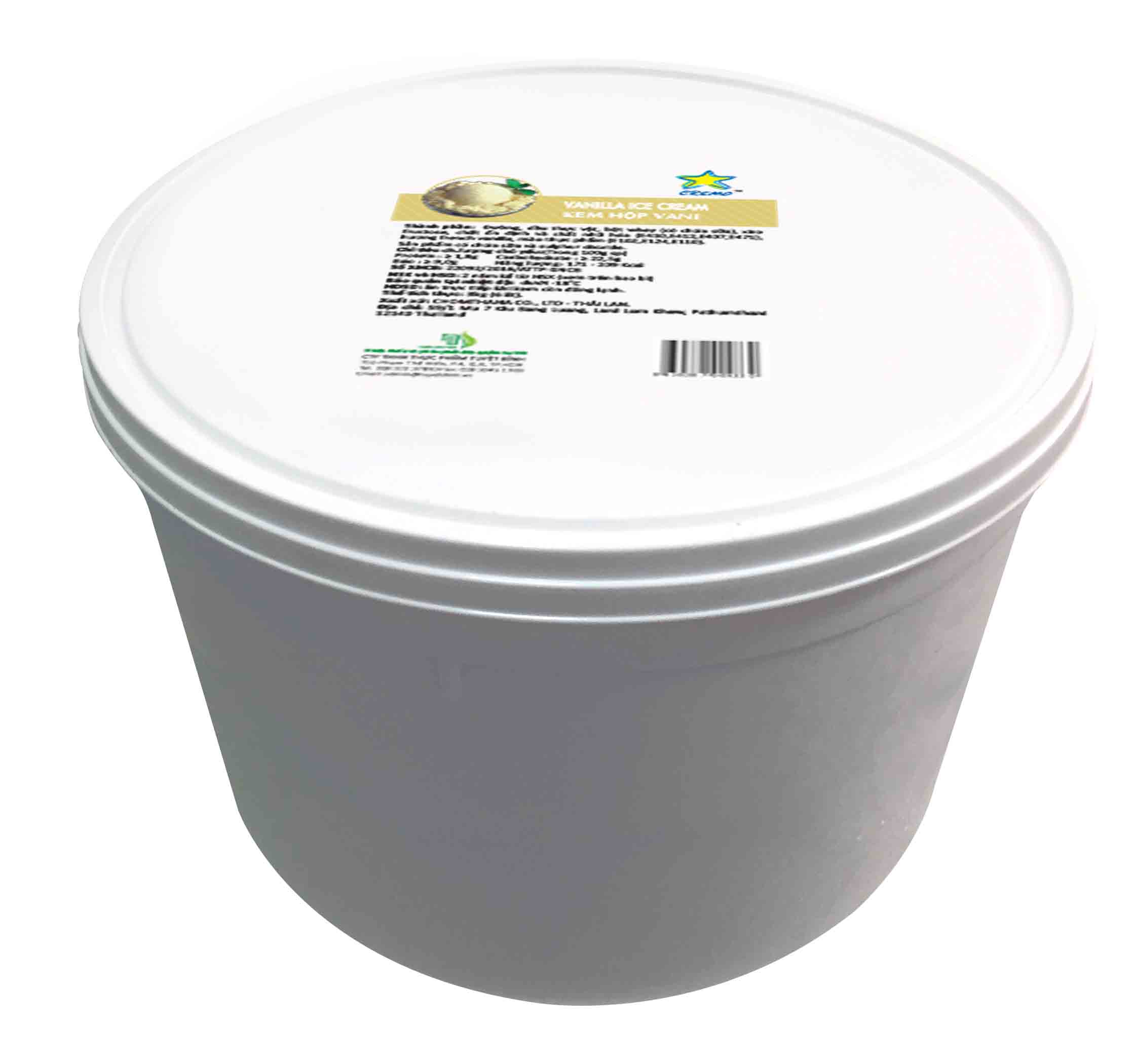 Kem 6000ml vị vani